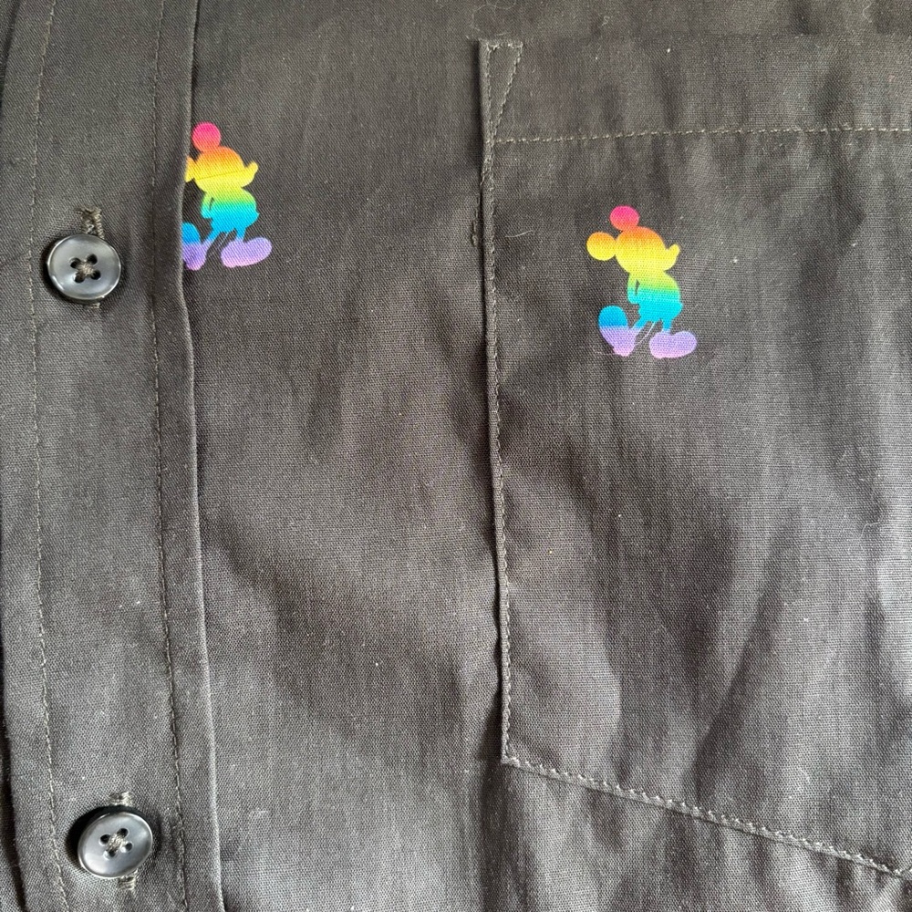 Disney Pride Collection, short sleeve, button up shirt, new with tag, Size XL - Picture 5 of 11